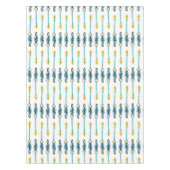 boho chic yellow blue arrows table cover tablecloth (Front)