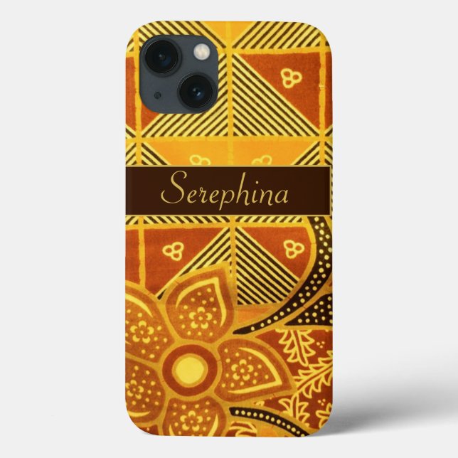 Boho Chic Yellow Flower Pattern  Case-Mate Case-Mate iPhone Case (Back)
