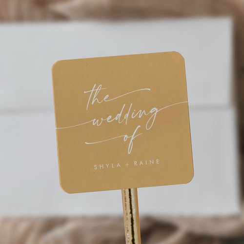 Boho Chic Yellow Marigold Wedding Envelope Seals