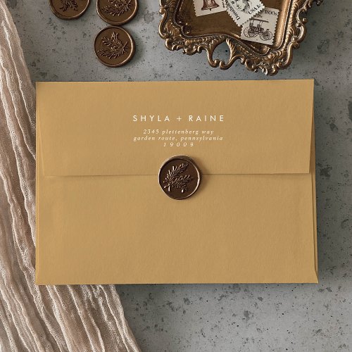 Boho Chic Yellow Marigold Wedding Envelopes