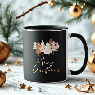 Boho Christmas Mug – Modern Tree Design