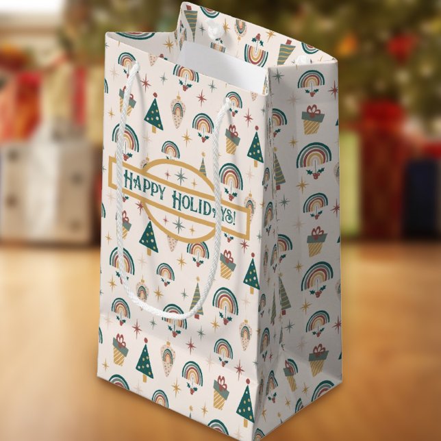 Boho Christmas Rainbow Gift Bag (Creator Uploaded)
