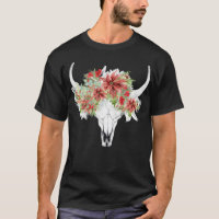 Boho Christmas Steer Longhorn Skull