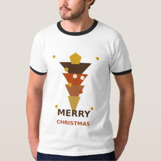 Boho Christmas Tree, Retro Earthy Holiday T-Shirt