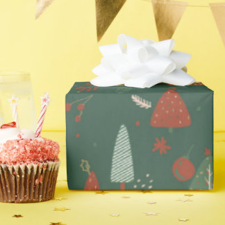 Boho christmas wrapping paper