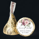 Boho Cinnamon Rose Blush Pink Floral Wedding Hershey®'s Kisses®<br><div class="desc">These delicious custom Hershey's Kisses feature soft and delicate charm of subtle cinnamon rose and blush pink flowers, adorned by lush greenery. All text is editable. Personalize them easily and quickly, simply press the Edit Using Design button to further re-arrange and format the style and placement of the text. Perfect...</div>