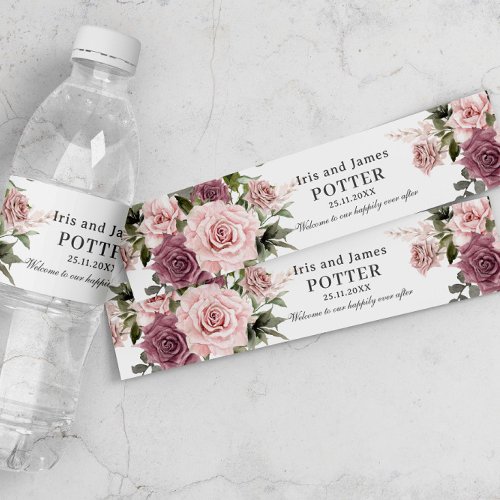 Boho Cinnamon Rose Blush Pink Floral Wedding