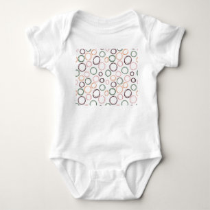 Boho Circles  Baby Bodysuit