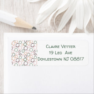 Boho Circles Label