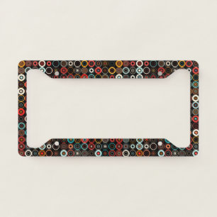 Boho Circles License Plate Frame