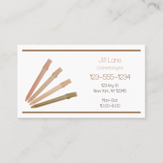 Boho Clips Business Card (Front)