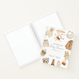 Boho Clothes Gender-neutral Baby Shower Guest Book