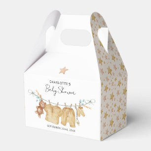 Boho Clothesline Baby Shower Favor Box