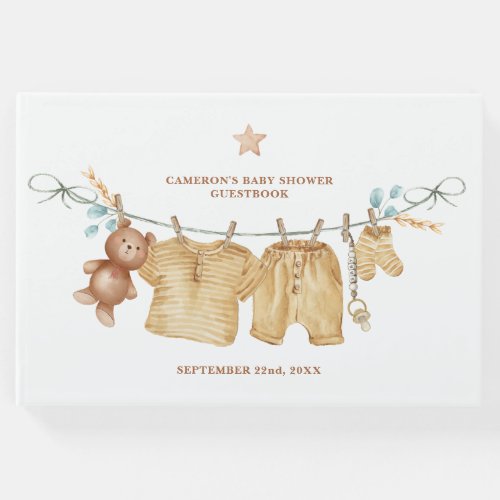 Boho Clothesline Baby Shower Guestbook