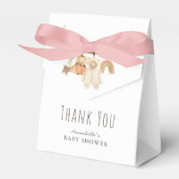 Boho Clothesline Girl Baby Shower Favor Box