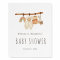 Boho Clothesline Girl Baby Shower Foam Board