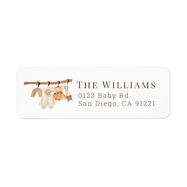 Boho Clothesline Label (Front)