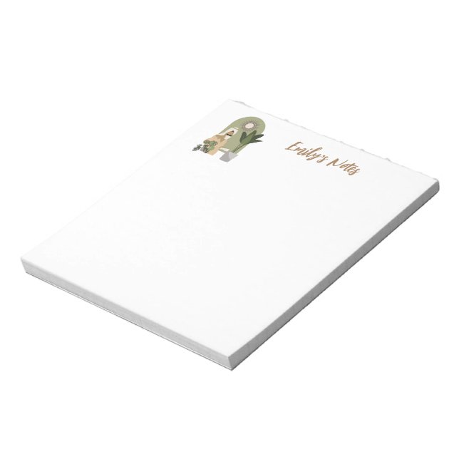Boho Coffee Plant Lover Notepad (Rotated)