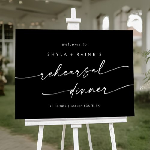 Boho COLOR EDITABLE Rehearsal Dinner Welcome Sign