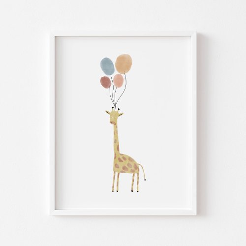 Boho color Giraffe print