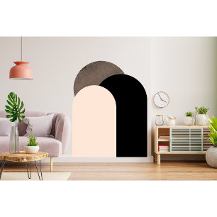 Boho Colorblock Mid Century Boho Arch Wall Decals