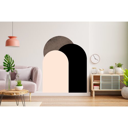 Boho Colorblock Mid Century Boho Arch Wall Decals 