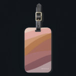 Boho Colorful Abstract Retro Name Luggage Tag<br><div class="desc">Boho Colorful Abstract Retro Name luggage tag features soft colors including lavender,  pink,  blush,  clay,  terracotta,  mauve and lavender.</div>