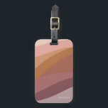 Boho Colorful Abstract Retro Name Luggage Tag<br><div class="desc">Boho Colorful Abstract Retro Name luggage tag features soft colors including lavender,  pink,  blush,  clay,  terracotta,  mauve and lavender.</div>