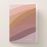 Boho Colorful Abstract Retro Name