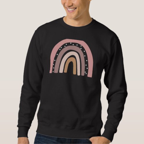 Boho Colors Minimalist Rainbow Sweatshirt