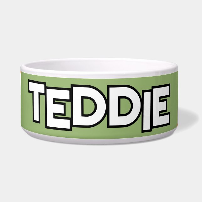 Boho Colors Teal Sage Green Bowl (Front)