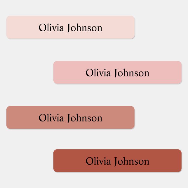  Boho colour Kids Waterproof Name Labels (Group)