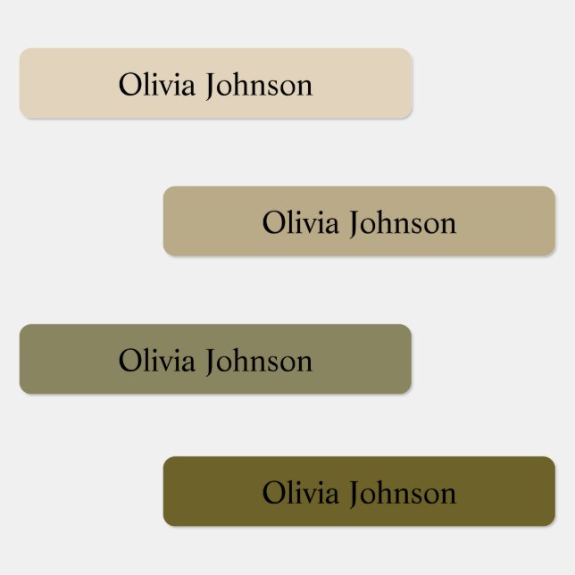  Boho colour Kids Waterproof Name Labels (Group)