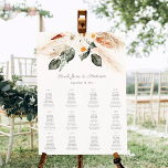 Boho Copper Pampas Beige Floral Seating Chart - 12 Foam Board<br><div class="desc">Welcome in your guests to your wedding or party with your photo and name on your Boho Copper Pampas Beige Floral Seating Chart with Space for 12 Tables. Hand painted with watercolors,  this design features eucalyptus,  pampas grass,  and white and copper florals.  See our collection for more table signs.</div>