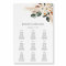 Boho Copper Pampas Beige Floral Seating Chart - 9