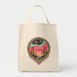 Boho Cosmic Desert Retro Tote Bag