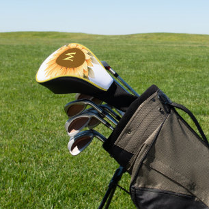 Boho Cottage Core Custom Initial Golf Head Cover