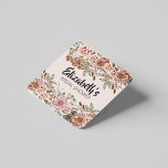 Boho Cottagecore Enchanted Wedding Theme Custom Square Paper Coaster<br><div class="desc">Are you looking for unique wedding favors that your guests will love? Look no further than the boho cottagecore enchanted wedding theme custom square paper coaster! These coasters are perfect for adding a touch of rustic charm to your wedding. They come in a pack of 6 and are made from...</div>
