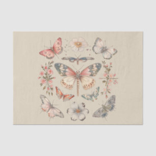 Boho Cottagecore Monarch Butterfly Decoupage Tissue Paper