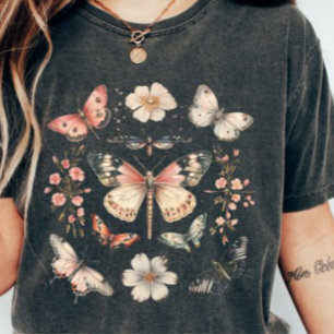 Boho Cottagecore Monarch Butterfly T-Shirt