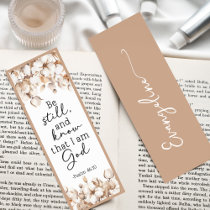 Boho Cotton Flowers Religious Bible Verse Custom Bookmarks