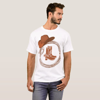 Boho Cowboy Boots Western  T-Shirt