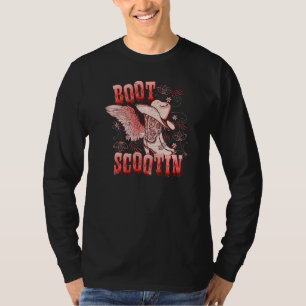 Boho Cowgirl Boots Hat Boot Scooting Western Count T-Shirt