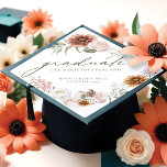 Boho Cowgirl Country Western Watercolor Flower Graduation Cap Topper<br><div class="desc">Calling all country-loving graduates! Want to add a touch of rustic charm to your graduation cap? Look no further! Our boho cowgirl country western watercolor flower graduation cap topper is the perfect personalized accessory for your big day. Customize it with your name, school, and year to make it truly one-of-a-kind....</div>
