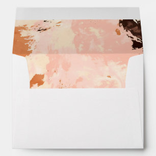 Boho Cowhide Watercolor  Blush Theme Envelope