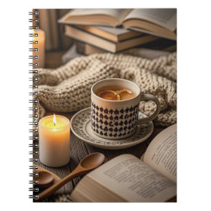 Boho Cozy Warm Candle lights Notebook