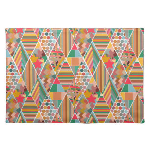 Boho Crazy Quilt Cloth Placemat