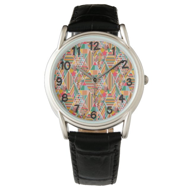 Boho Crazy Quilt Watch (Front)