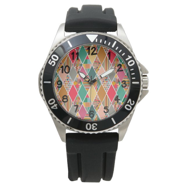 Boho Crazy Quilt Watch (Front)