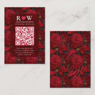 Boho Custom Carnation Fantasy Beach Wedding Enclosure Card